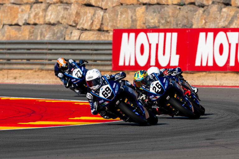 Alessandro Di Persio Crowned 2025 FIM Yamaha R3 BLU CRU World Cup Champion in Style with Double Victory in Aragon
