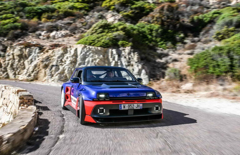 Renault 5 Turbo 3E excites with its first public runs at the Historic Tour de Corse rally